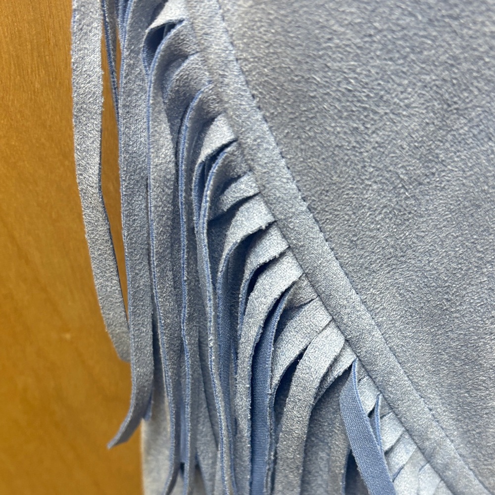 Windsor Light Blue Fringe Utility Jacket - Picture 2 of 6